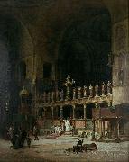 David Dalhoff Neal INTERIOR OF ST.MARKS,VENICE Germany oil painting artist